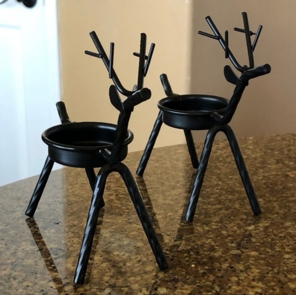 Reindeer Metal Tealight Holders - Picture 4 of 4